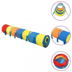   Többszínű poliészter gyerek-játszóalagút 245 cm (93685)