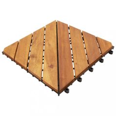 20 db barna tömör akácfa padlólap 30 x 30 cm (3114666)