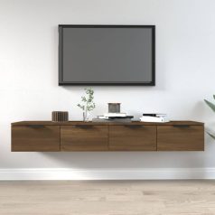   2 db barna tölgyszínű szerelt fa fali szekrény 68x30x20 cm (3115899)