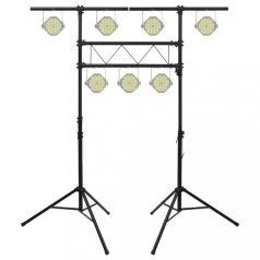 Fekete acél lámpatartó 238 x 115 x (180-300) cm (70180)