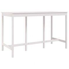   Fehér tömör fenyőfa bárasztal 180 x 80 x 110 cm (822163)