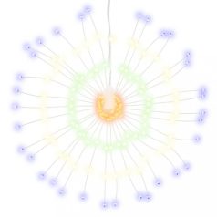 Karácsonyi többszínű csillagfény 140 db led 17 cm