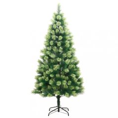 Csuklópántos műkarácsonyfa állvánnyal 180 cm