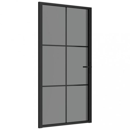 Fekete ESG üveg és alumínium beltéri ajtó 102,5 x 201,5 cm (350567)