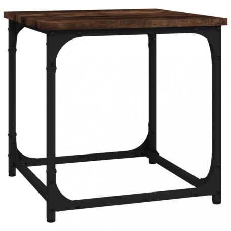 Füstös tölgyszínű szerelt fa kisasztal 40 x 40 x 40 cm (823289)