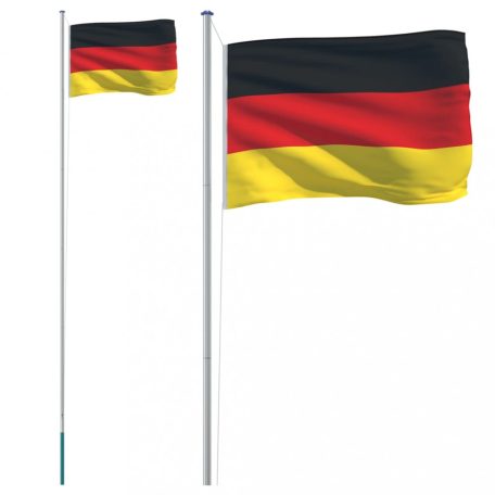 Alumínium német zászló és rúd 6,23 m (3147090)
