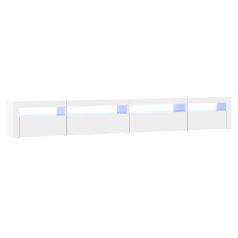   Magasfényű fehér TV-szekrény LED lámpákkal 270x35x40 cm (3152750)