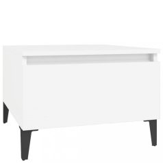 Fehér szerelt fa kisasztal 50 x 46 x 35 cm (819516)