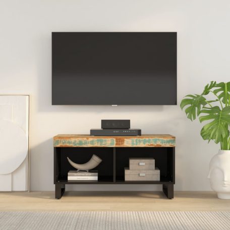 Tömör újrahasznosított fa TV-szekrény 85 x 33 x 43,5 cm (352895)