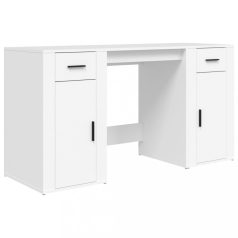 Fehér szerelt fa íróasztal szekrénnyel (3185431)