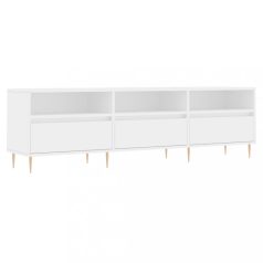 Fehér szerelt fa tv-szekrény 150 x 30 x 44,5 cm